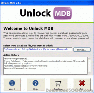 Recover MDB Database Password screenshot